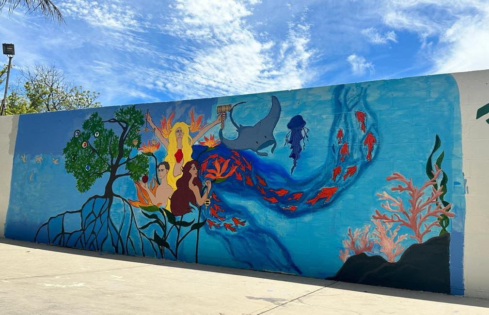 CBTA 116 de Palmitas gana el concurso de murales “Crea, Innova y Gana", realizado por el IMJU Angostura