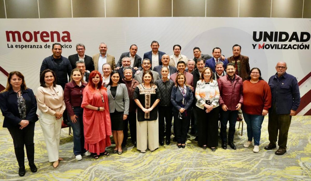 Claudia Sheinbaum en reunion con gobernadores de morena