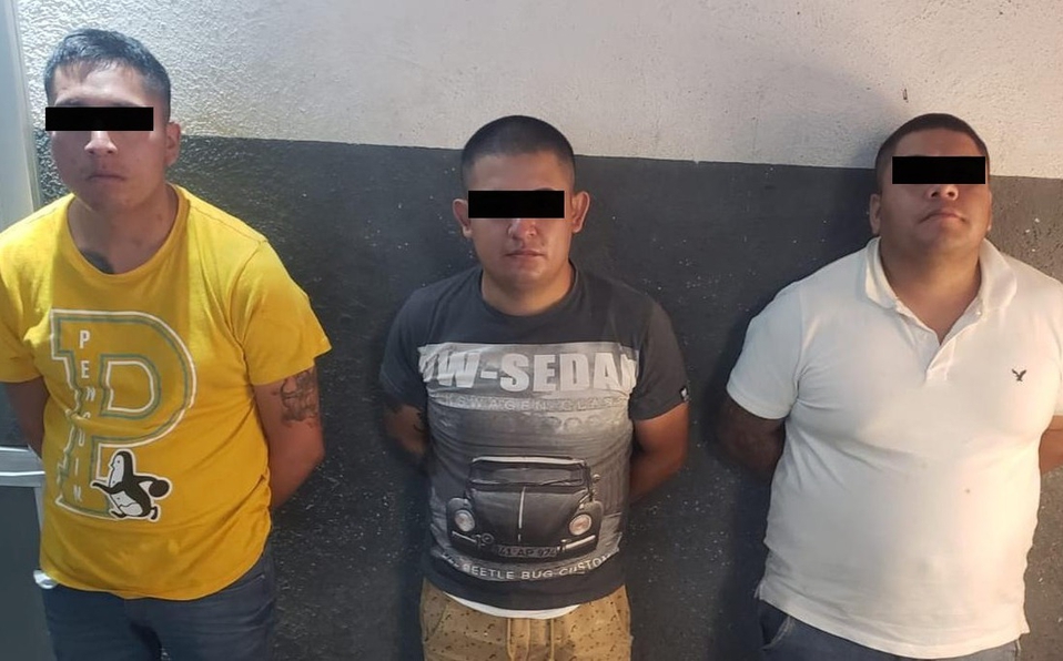 Detenidos por la SSC en Ciudad de México. Foto: Cortesía