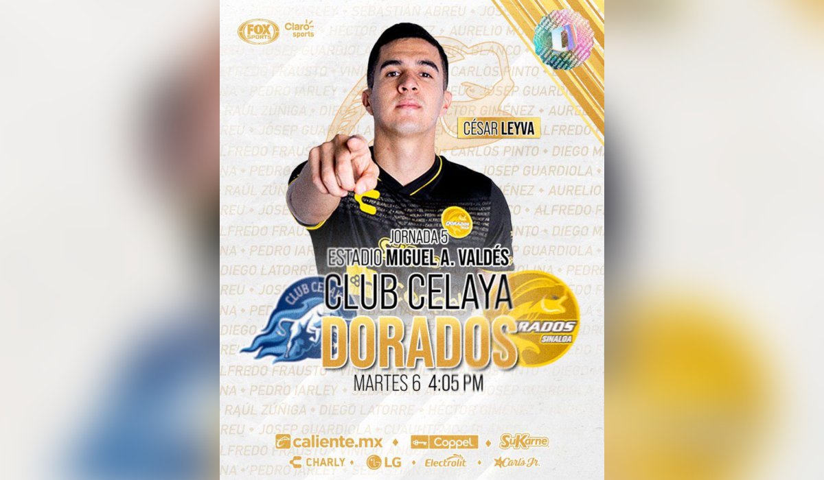 Poster de Dorados de Sinaloa vs Club Celaya