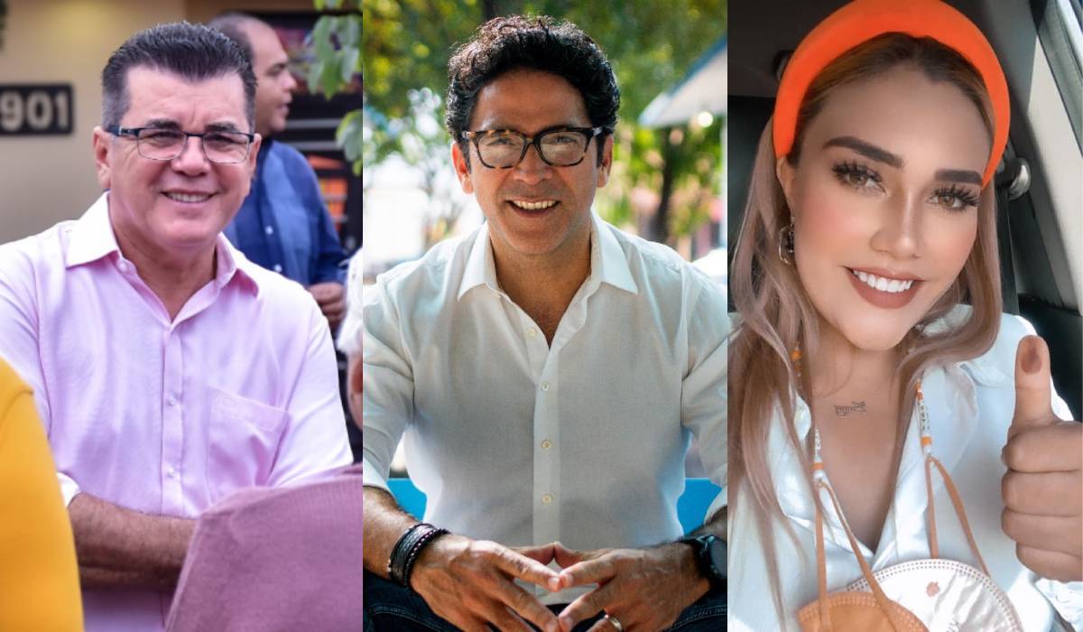 Édgar González, Juan Alfonso Mejía y Fanny Bonilla