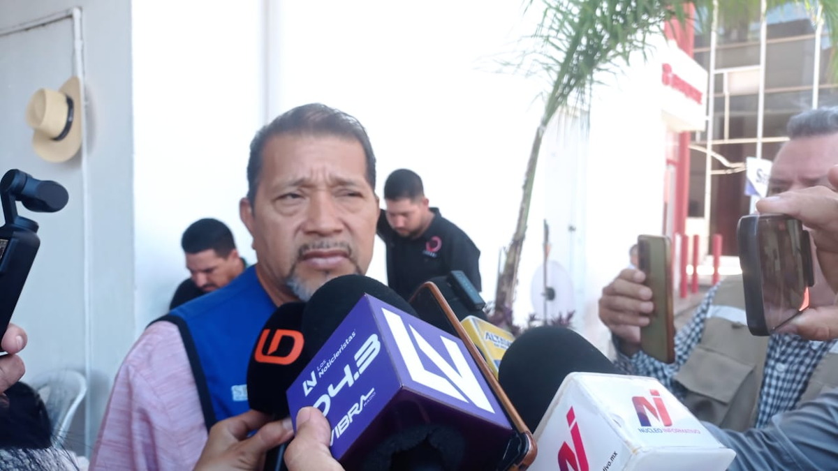 El coordinador de Protección Civil en Ahome, Mario Cosme Gallardo