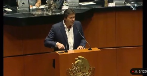 Mario Zamora en el Senado de la República (captura de pantalla)