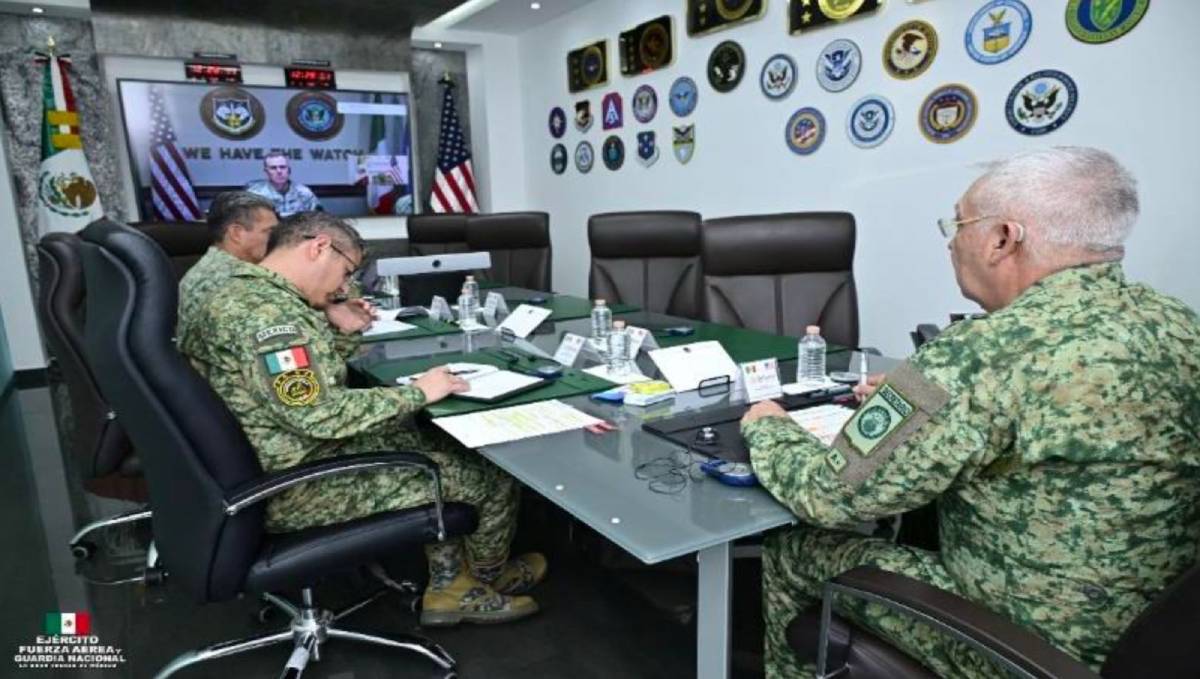 México y EU refuerzan lazos militares en videollamada bilateral