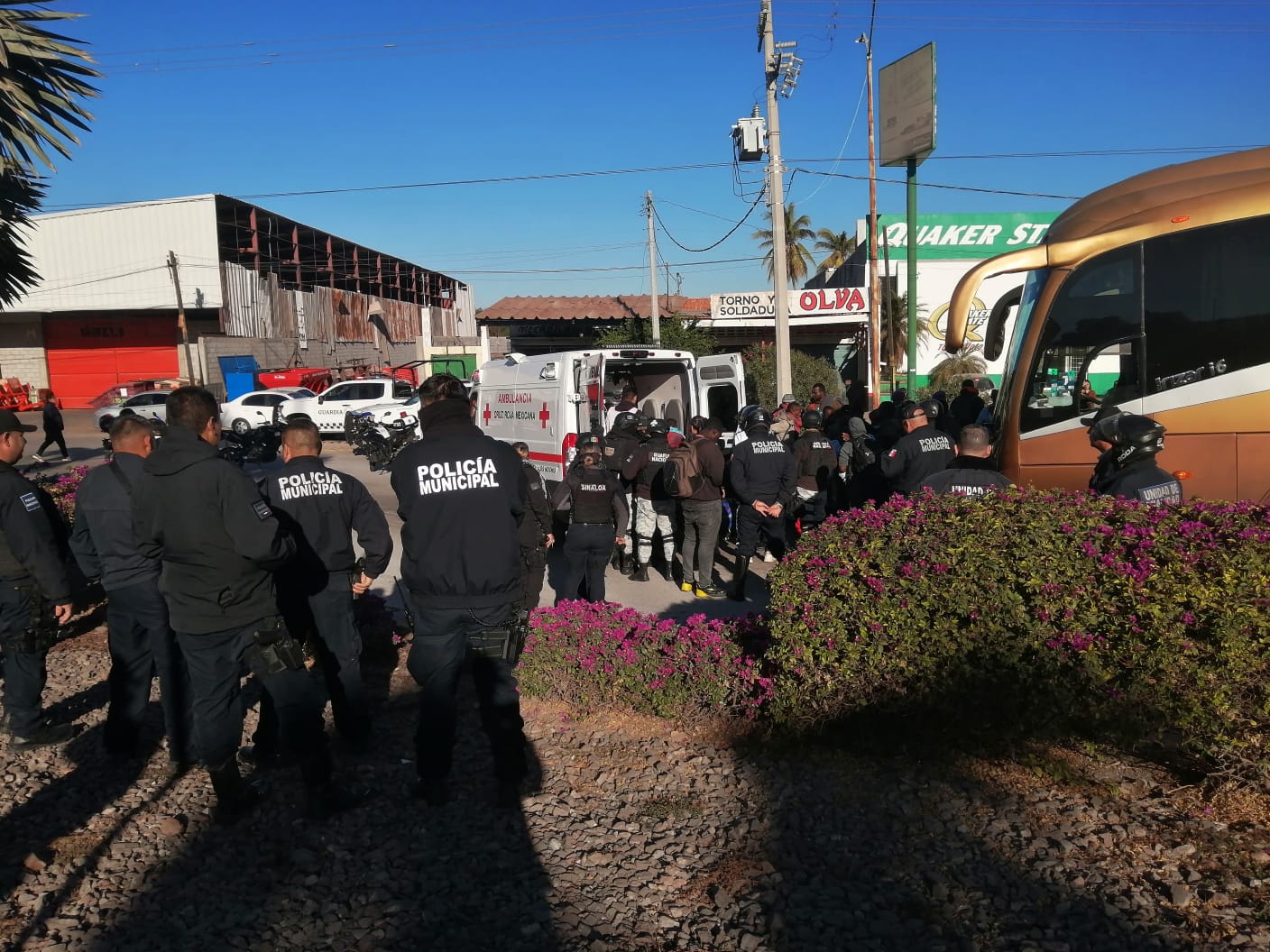 Migración detiene dos autobuses con migrantes en ahome autoridade