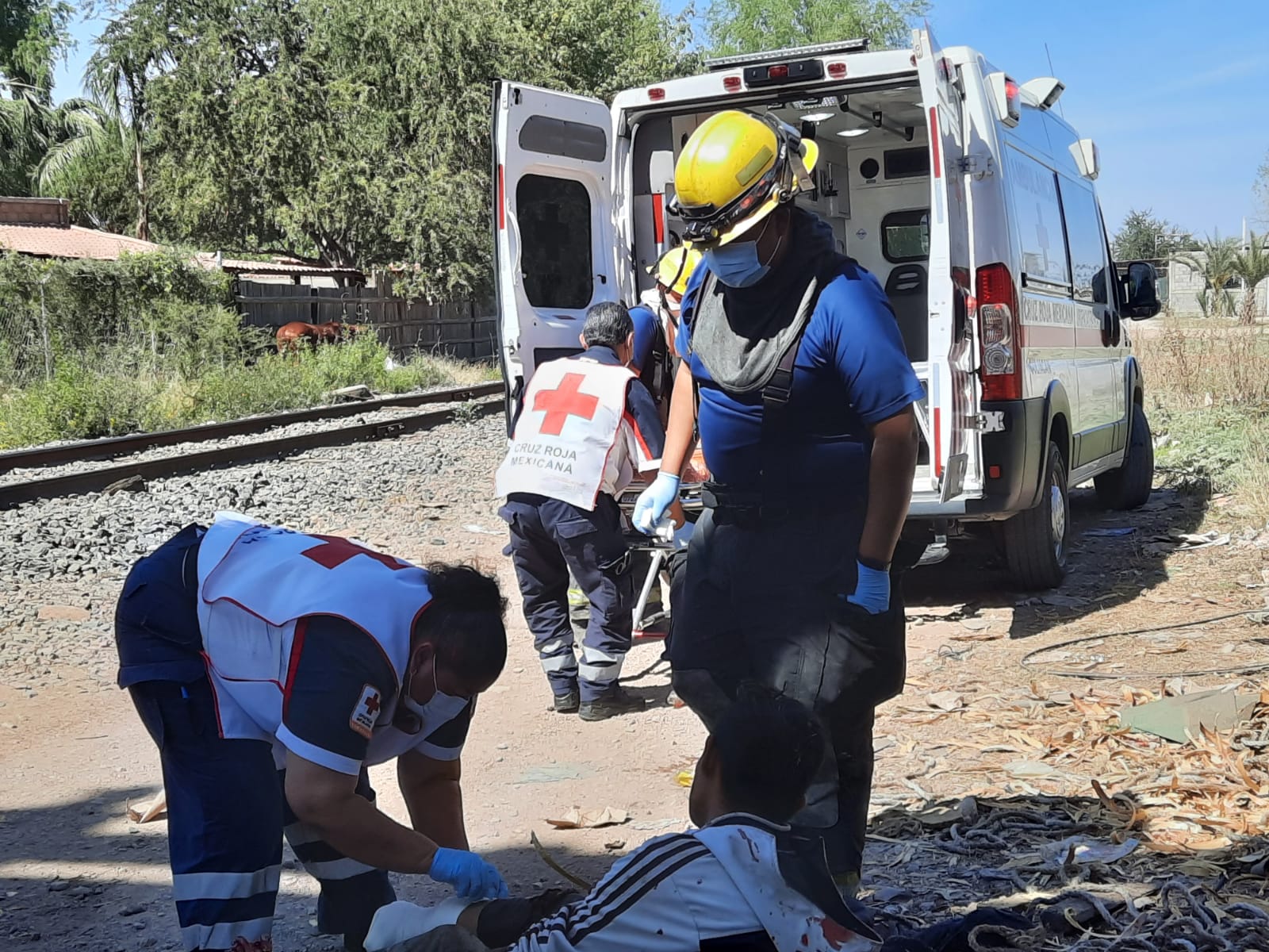 En Culiacán, un hombre intenta subirse al tren y le amputa un pie