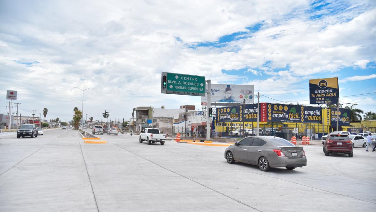 Remodelación del bulevar López Mateos en Los Mochis