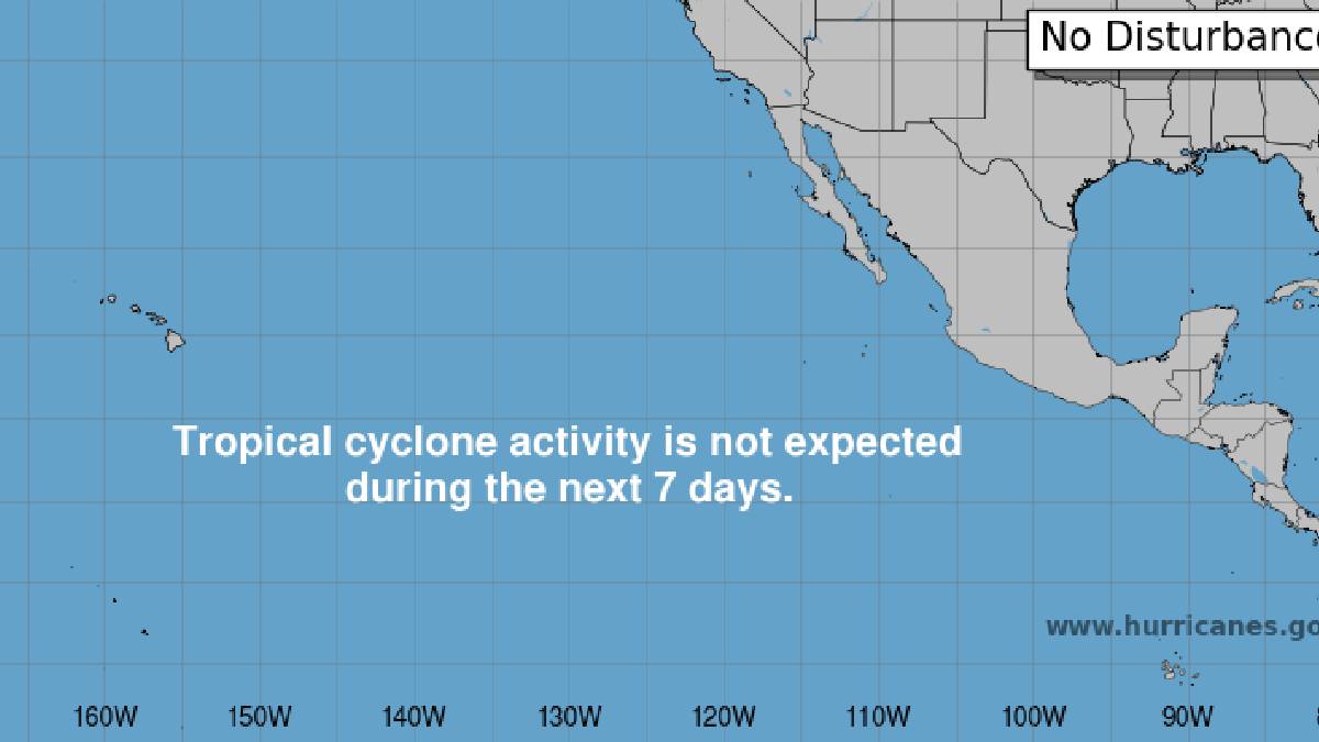 cero ciclones para el pacifico