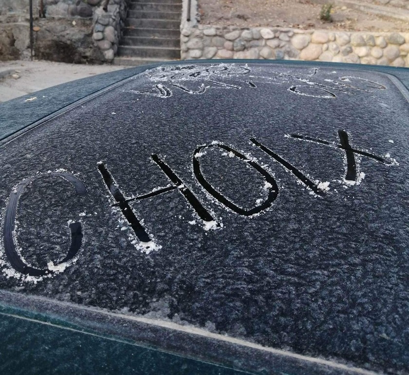Alerta el Ayuntamiento de Choix a la población, resguardarse del frío; hoy amanece escarchado | Los Noticieristas