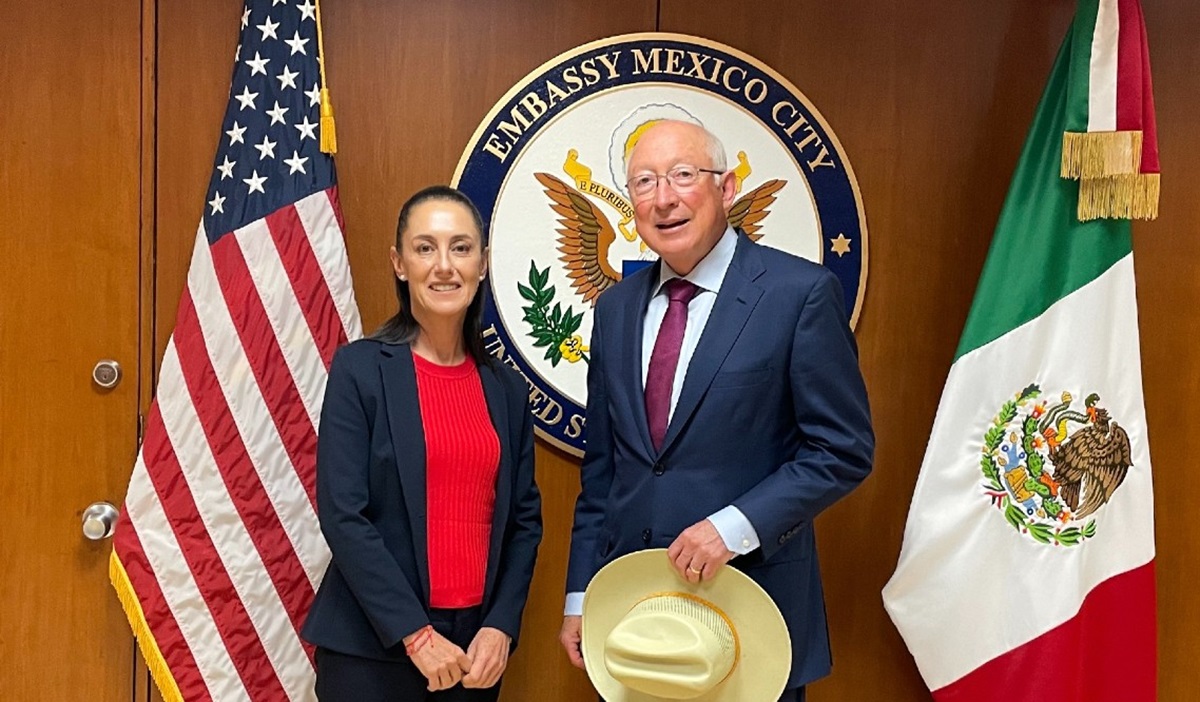 Claudia Sheinbaum y Ken Salazar