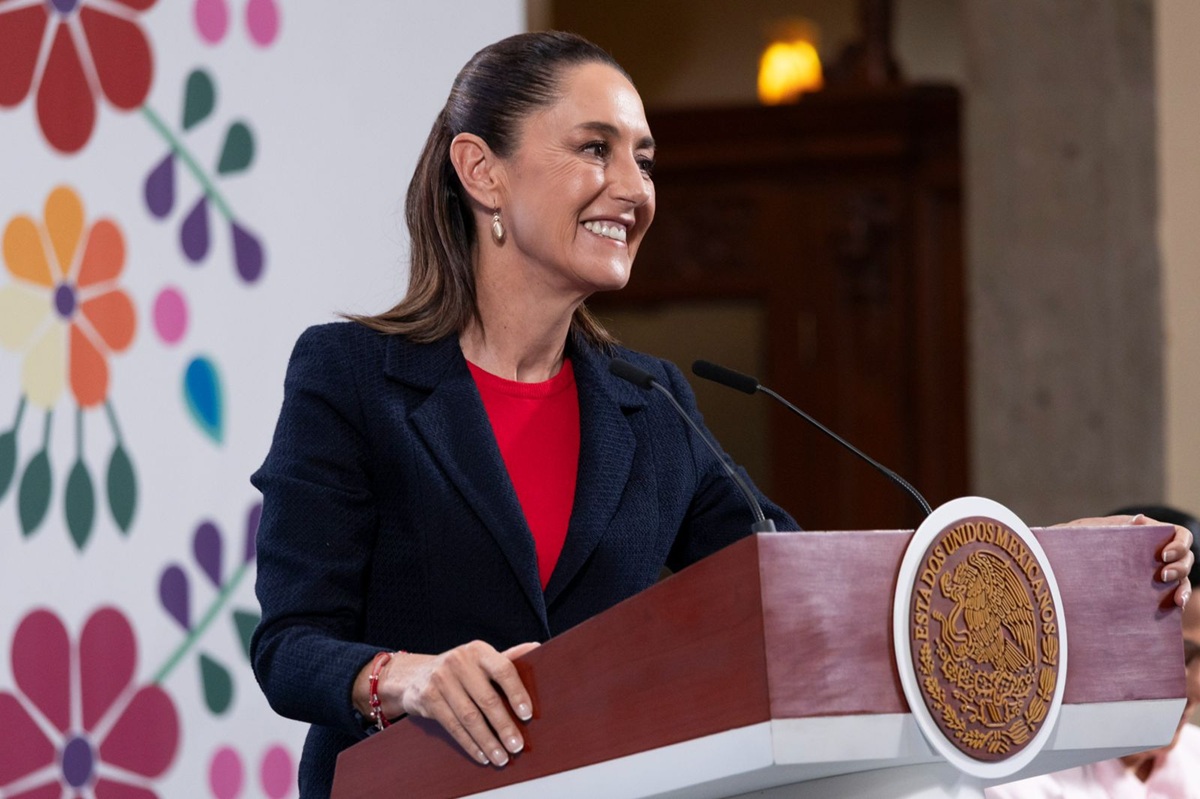 Claudia Sheinbaum Pardo en conferencia 'mañanera'