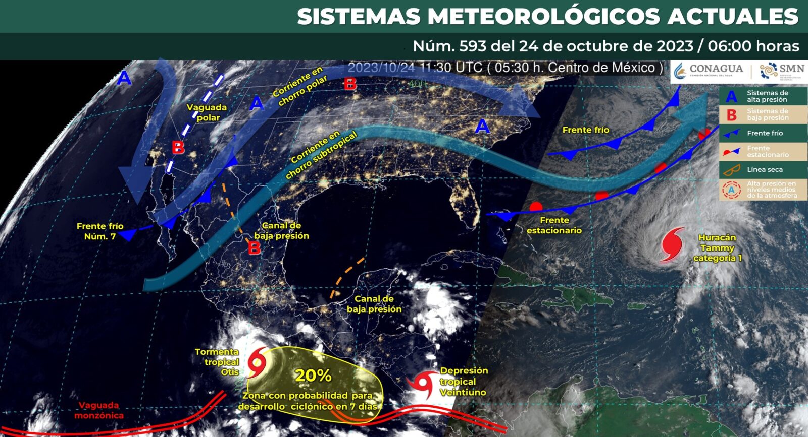La nueva tormenta 'Pilar' ya se forma en el Pacífico mexicano, advierten