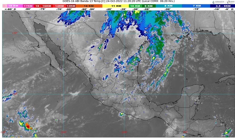 El frente frío No 5 ocasionará lluvias y chubascos dispersos en Sinaloa; 'Roslyn' aún recorre el país