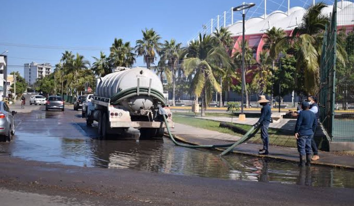 drenaje en Mazatlán