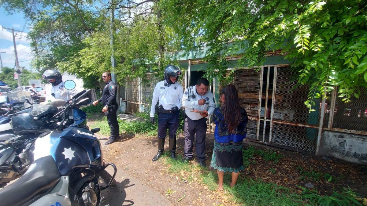 Elementos de tránsito auxilian a mujer violentada por su pareja