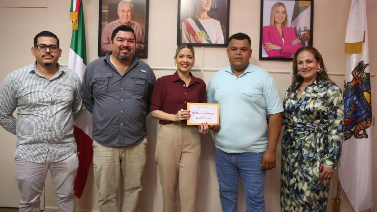 Entrega Gobierno de Mazatlán apoyos económicos al sector pesquero