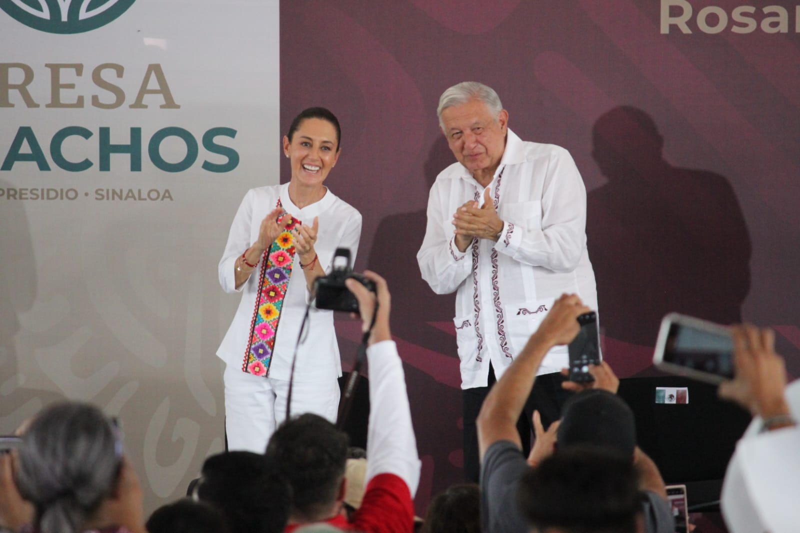 'Vamos a regresar antes de terminar'; AMLO y Sheinbaum volverán a Sinaloa para inaugurar el distrito de riego de la Santa María