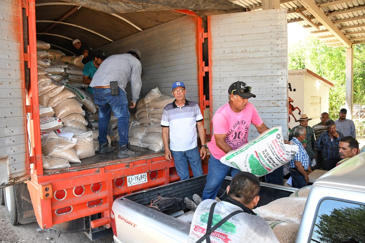 Entregan semilla de garbanzo a productores de temporal en Angostura
