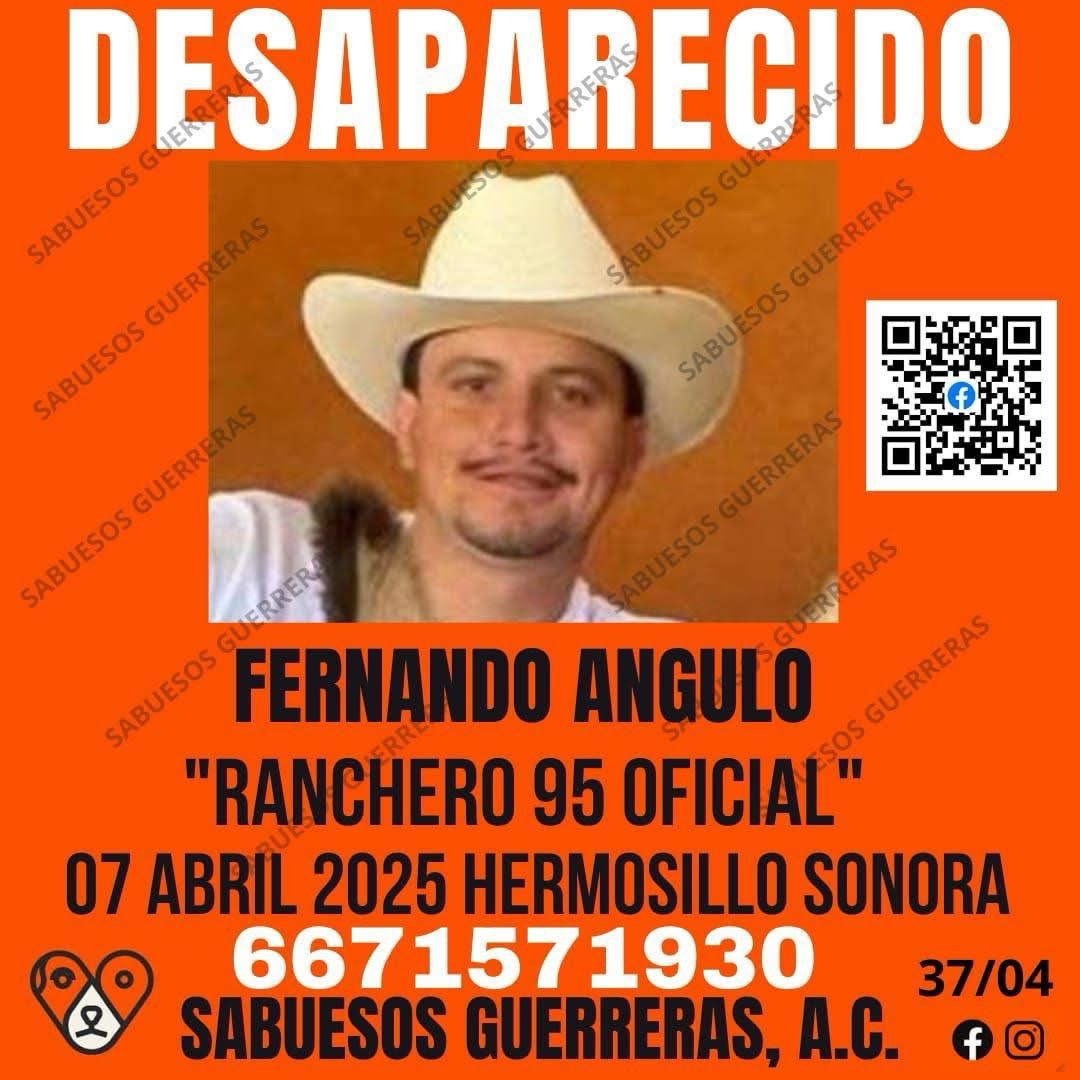 Desaparece en Sonora el “Ranchero 95”, influencer originario de Badiraguato, Sinaloa Desaparece en Sonora el “Ranchero 95”, influencer originario de Badiraguato, Sinaloa