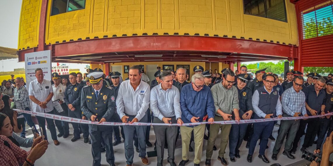 ¡De festejo! Inauguran quinta estación de bomberos en La Conquista en Culiacán