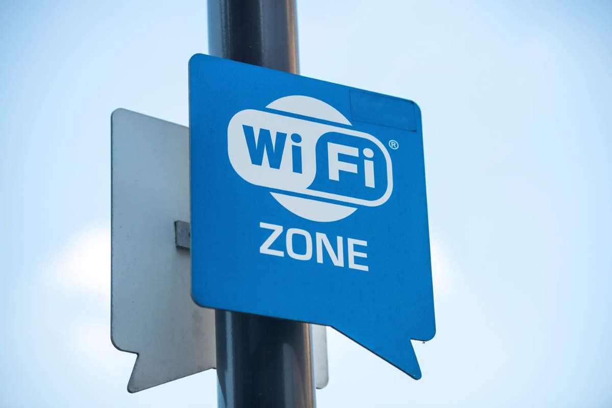 Letrero de zona Wi-Fi pública