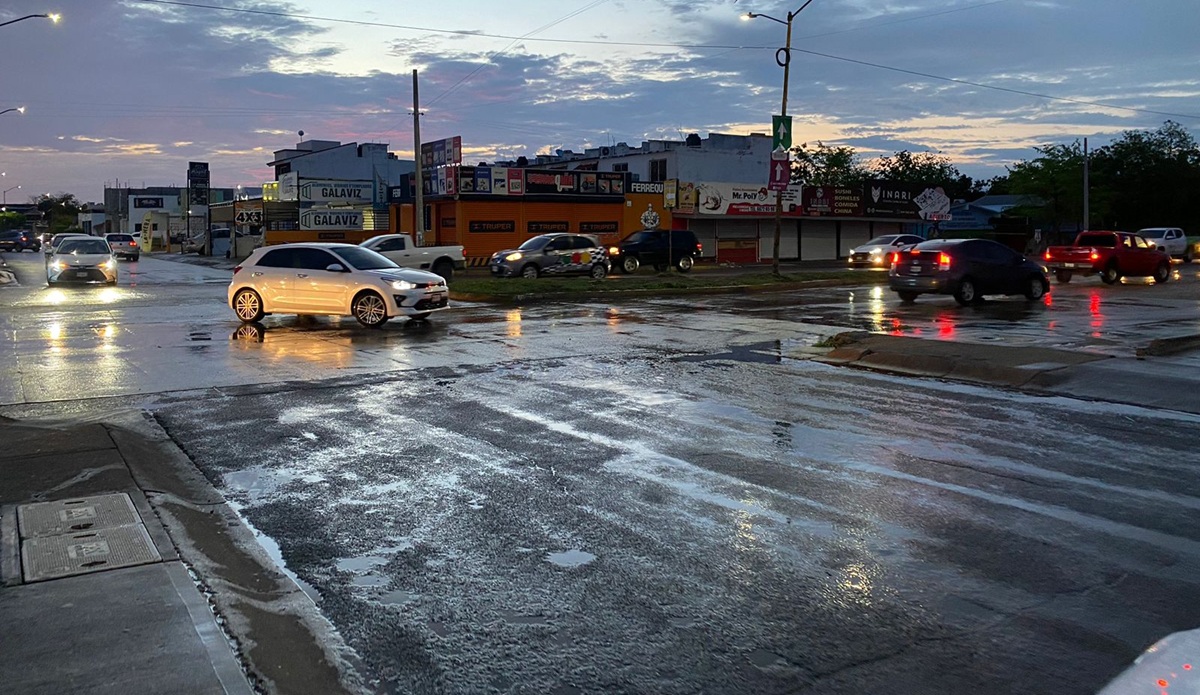 Lluvias moderadas en Culiacán