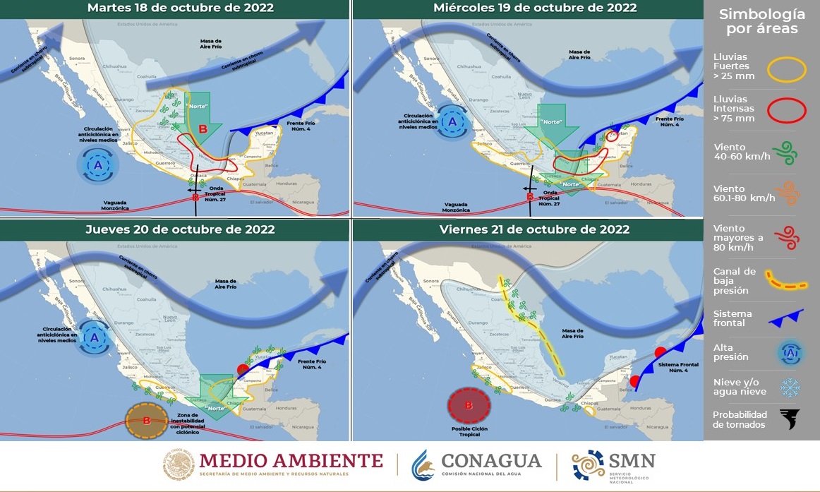Frente frío número 4 provocará ligero descenso en temperaturas para Sinaloa: Meteorólogo