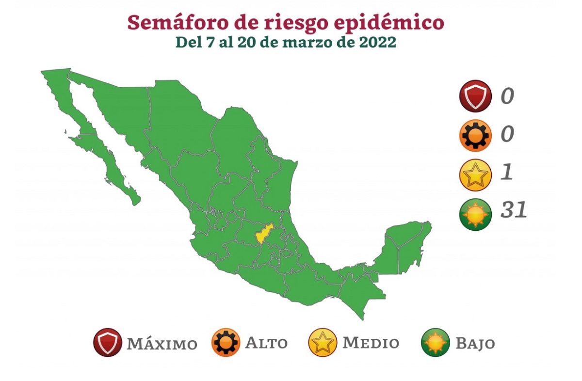 Sinaloa cambiará a semáforo verde a partir del lunes y hasta el 20 de marzo