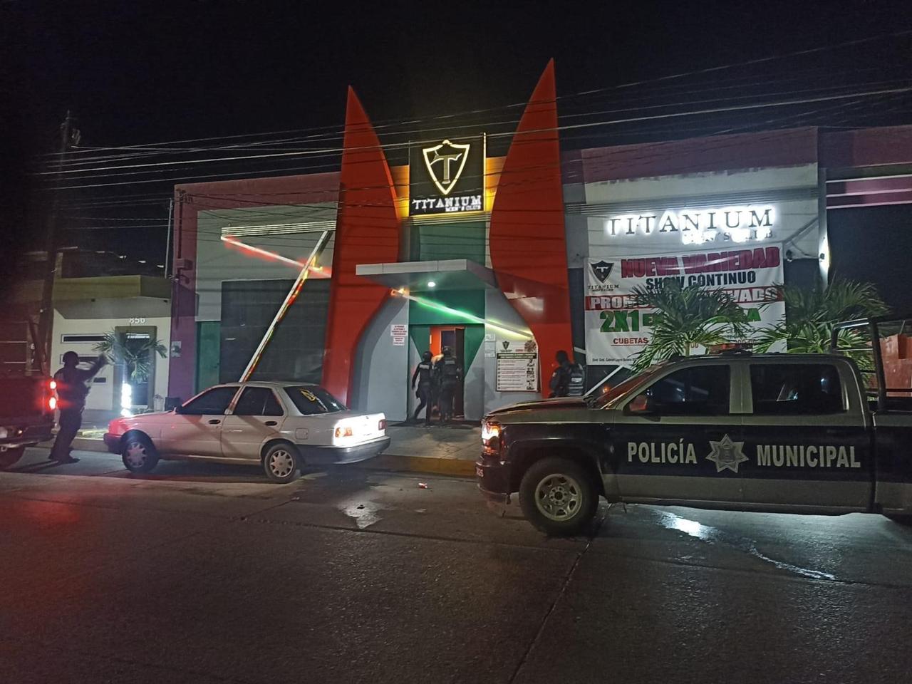operativo en bares de Culiacán