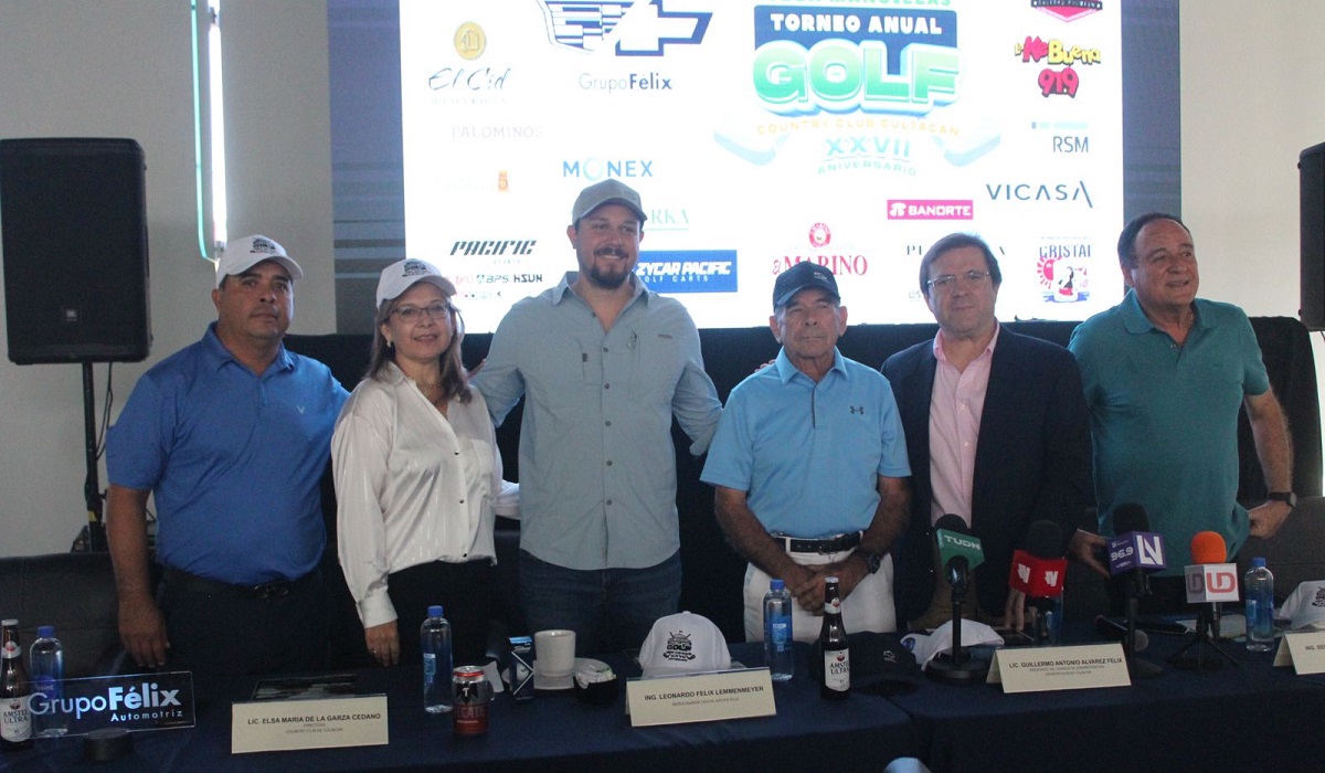 Presentan Torneo Anual de Golf de Country Club Culiacán