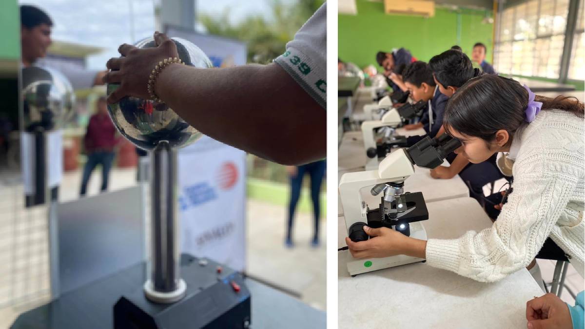 Decenas de niños disfrutan del Programa Ciencia en Movimiento de visita en Villa Unión