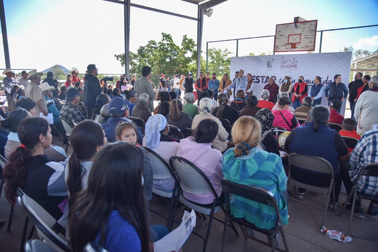 programa social Bienestar en Tu Comunidad, que realiza el Ayuntamiento de Ahome llegó este sábado al ejido Nuevo San Miguel