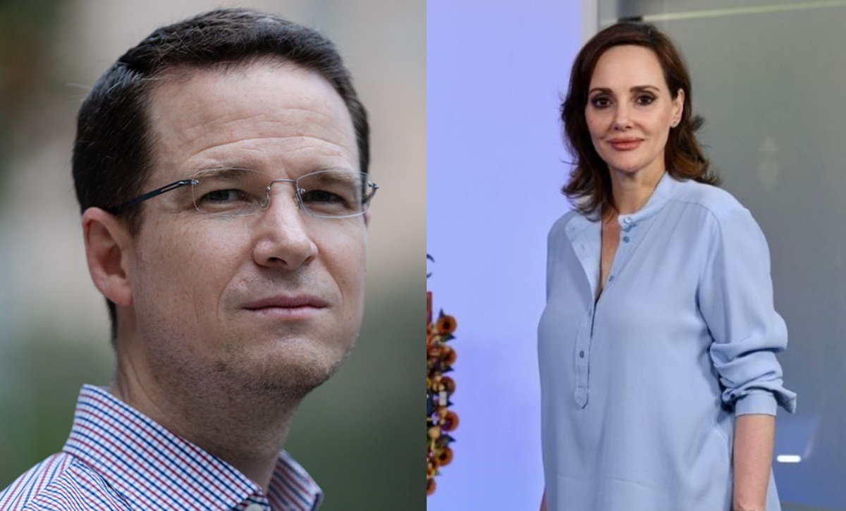 Ricardo Anaya (izquierda) y Lilly Téllez (derecha)