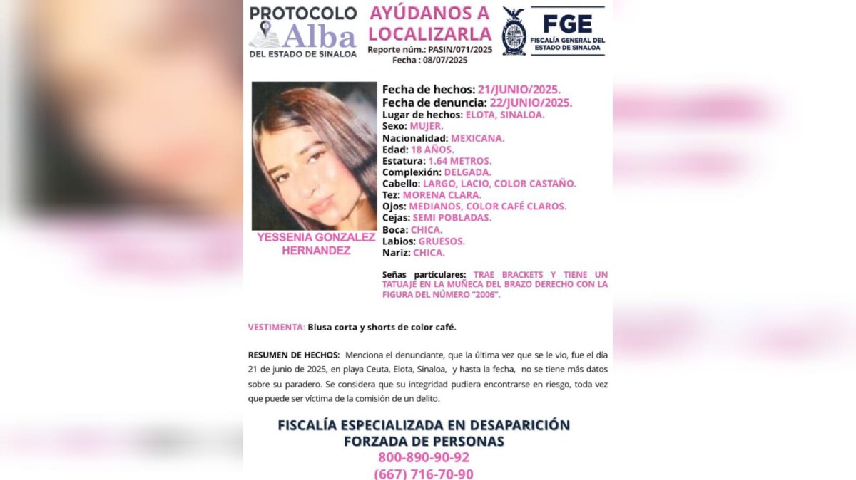 yessenia ceuta elota desaparecida