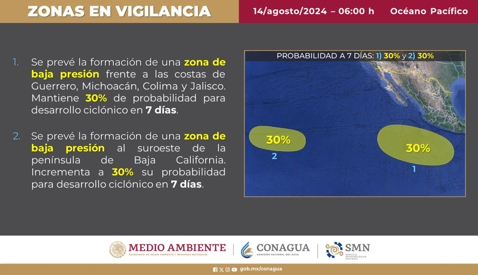 Pronóstico del clima hoy miércoles: Lluvia, viento fuerte y posible caída de granizo en Sinaloa